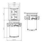 Elevator verzinkbare contactdoos