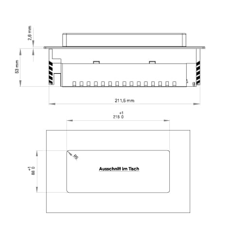 Verzinkbare contactdoos EVOline BackFlip