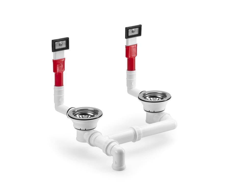 Reserveonderdelen afloopverbindingen., 3 _" af- en overloopventiel