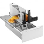 ritter universele snijmachine Type AES 52, Universele snijmachines, zilvermetallic, snijproduct rechts begeleid