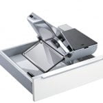 ritter universele snijmachine Type AES 62, Universele snijmachines, zilvermetallic, snijproduct links begeleid