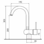 Keukenkraan 1 hendel CUCINA Futuro