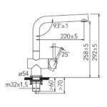 CARESSI keukenmengkraan