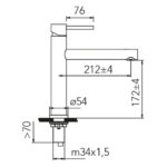 CARESSI keukenmengkraan