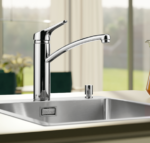 Fuoco 1,  eenhendel keukenmengkraan, Chroom, hoogdruk - Afbeelding 2