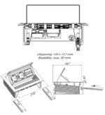 Evoline Fliptop Push Small 2ST/2USB stopcontact - Afbeelding 2
