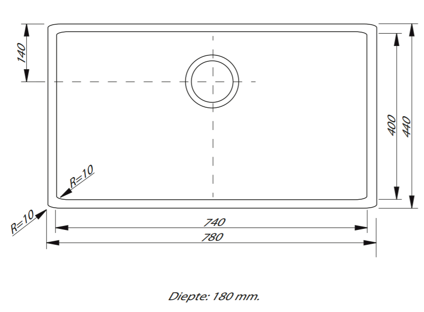 2021-10-19 (32) Spoelbak Lorreine, 74-SP, Roestvrijstaal, Inclusief superplugset - Afbeelding 2
