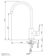 Nobi 84133, DOECO Royal keukenkraan, Chroom - Afbeelding 2