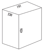 Reserve emmer, lichtgrijs, 12,5 liter - Afbeelding 2