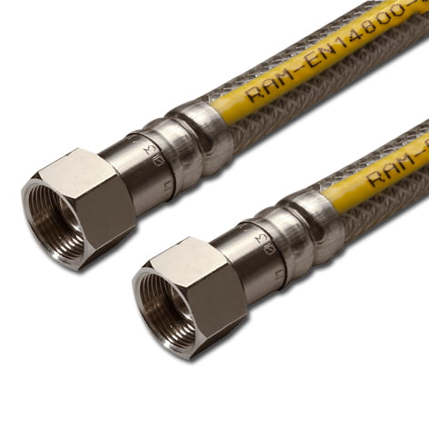 Gasslang, RVS Superflex Lengte 125cm