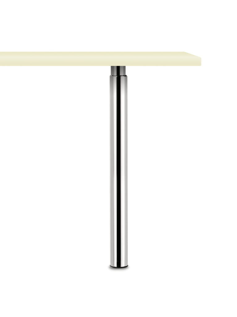 Trampolo 50 rond, Steunvoet., chroom gepolijst, H 705 - 885 mm