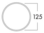 125 Muuraansluiting 1, Verbindingselement., wit