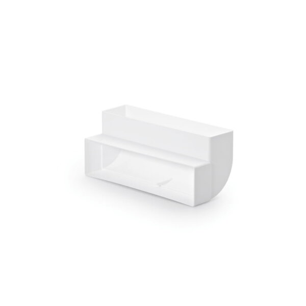 T-RBV 1 Systeem 125 Brede buisbocht , Koppelstuk, wit