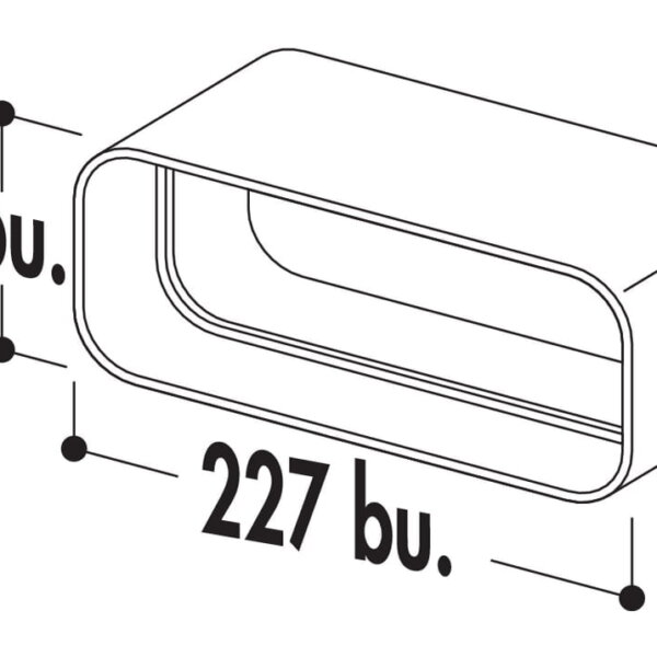 COMPAIR FLOW 150 F-RVB 150 Buisverbinding, wit