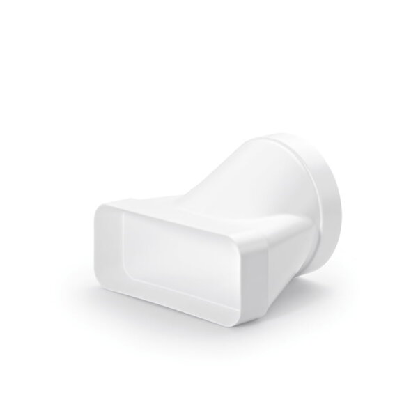 F-EST Eindstuk, Verloop rond recht, wit, COMPAIRÂ® Flow 150
