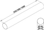 R-150 Ronde buis L1000mm COMPAIR Flow 150 - Afbeelding 2