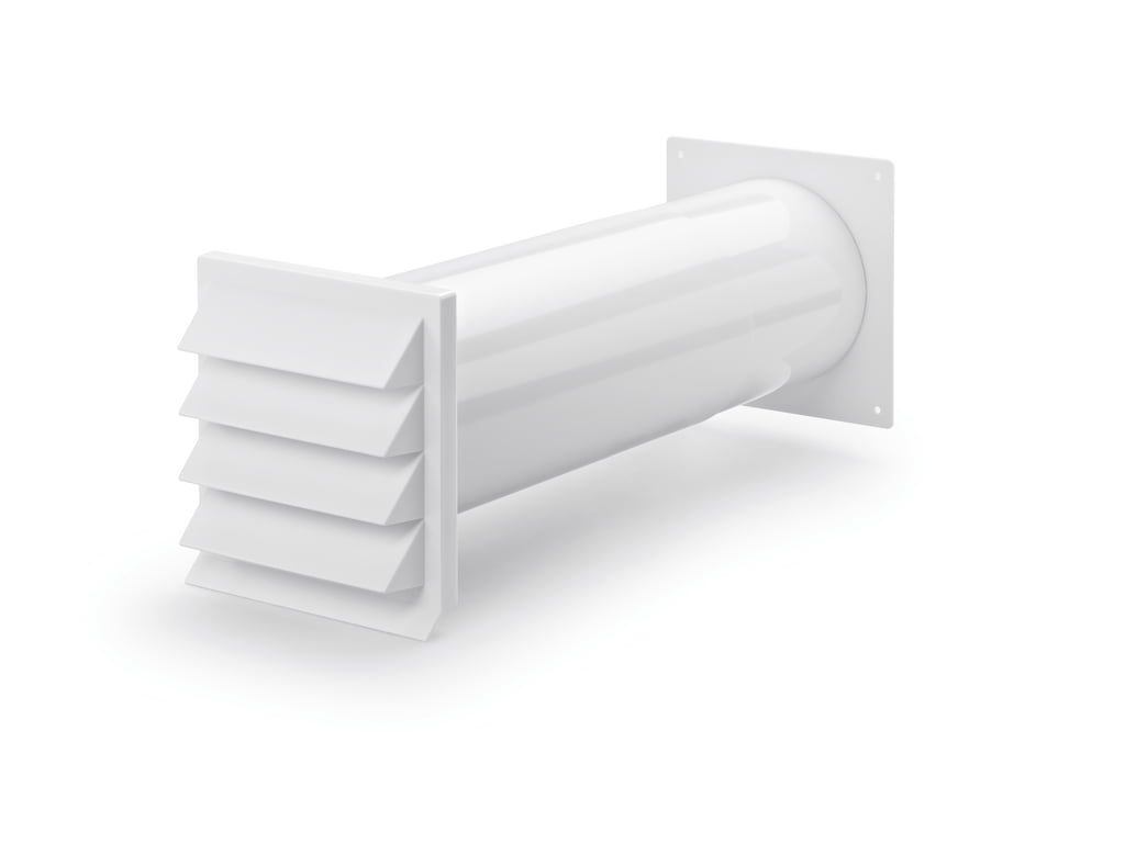 K-Klima-R muurdoorvoerunit, wit, COMPAIRÂ® Flow 150