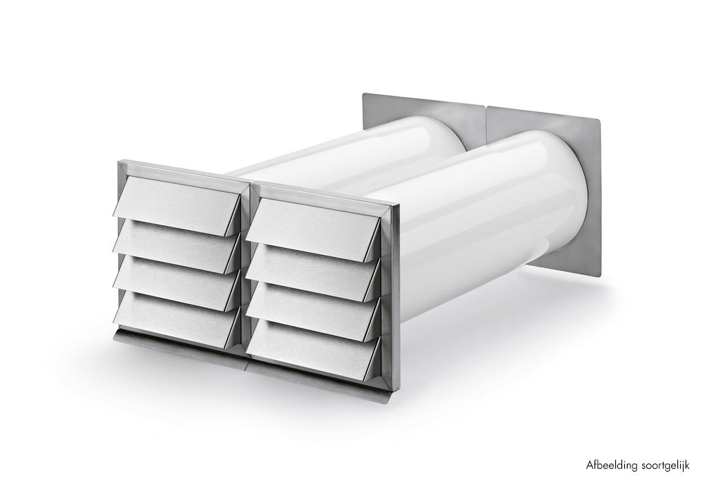E-Klima A/Z 150 luchtafvoer en -toevoer muurdoorvoerunit, Muurdoorvoerunit, Luchtafvoerelement