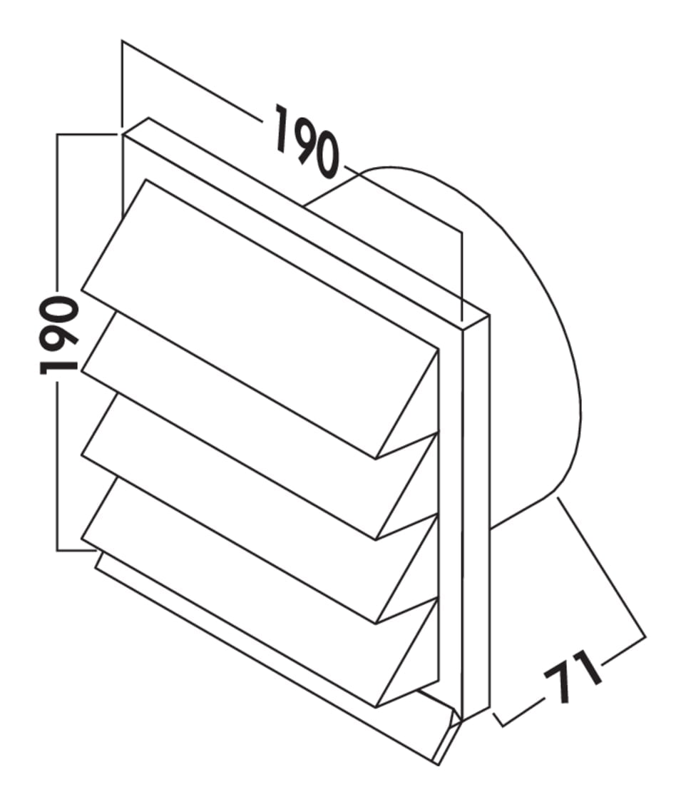 K-Jal 150 Buitenjaloezie K-Jal Buitenrooster,antraciet, COMPAIR® Flow 150