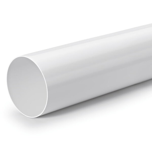 R-125 ronde buis, Luchtafvoer, wit, COMPAIRÂ® Flow 125