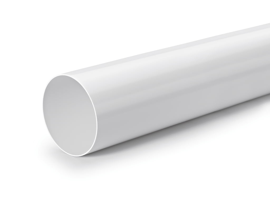 Compair Flow 125 R-125 ronde buis, Luchtafvoer, wit 1 R-125 ronde buis, Luchtafvoer, wit, COMPAIR® Flow 125