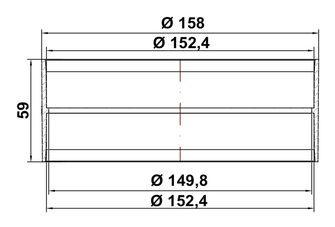 R-VBS 150 Ronde buisverbinding, Verbindingselement R-VBS 150 Ronde buisverbinding, Verbindingselement., wit