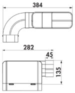 SF-150 aansluitstuk kookplaat afzuiging COMPAIR® Steel Flow 150 - Afbeelding 2
