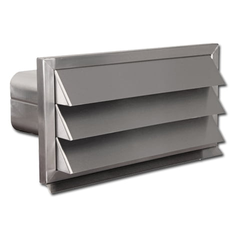 Uitblaasrooster, lamellen RVS HR+ 220x90mm