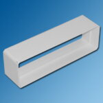 Luchtafvoer, plat, verbindingsstuk