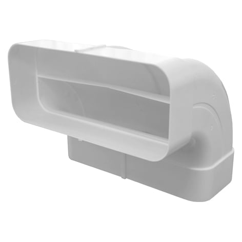 Luchtafvoer, plat, bocht HR+ 220x90mm