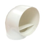 Luchtafvoer, rond 150mm , bocht 90gr. HR+