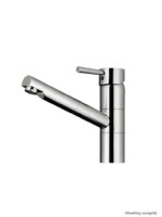 Glacier 2, Ã©Ã©nhendel keukenmengkraan, roestvrij staalkleurig, hoogdruk