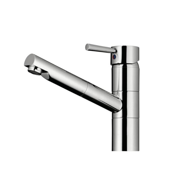 Glacier 2, Ã©Ã©nhendel keukenmengkraan, roestvrij staalkleurig, hoogdruk