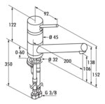 Scope 1, E始greepsmengkraan., roestvrij staalfinish, hoogdruk