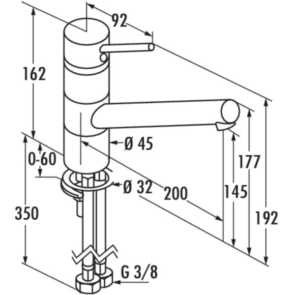 Scope 2 XL, E始greepsmengkraan., roestvrij staalfinish, hoogdruk