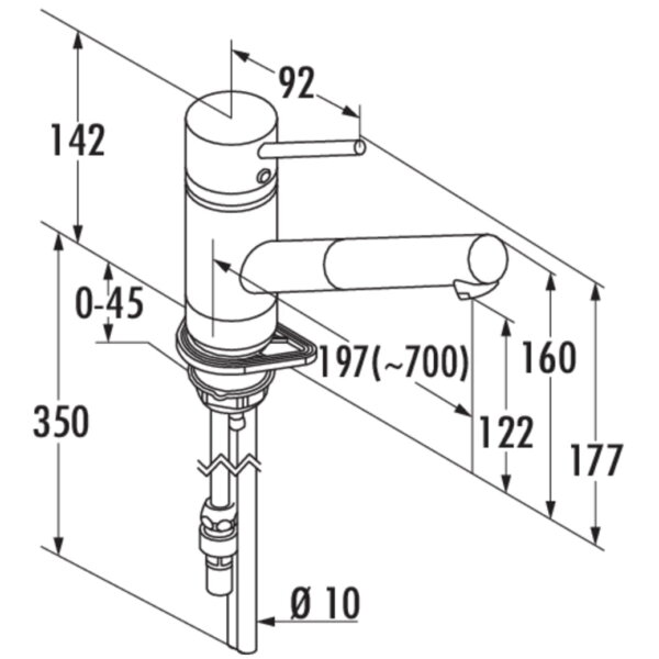 Scope 4, E始greepsmengkraan., roestvrij staalfinish, hoogdruk