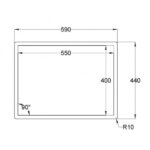CARESSI CA55R6R0 spoelbak