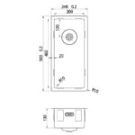CARESSI CAPP20D46R10 spoelbak