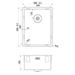 CARESSI CAPP34D46R10 spoelbak
