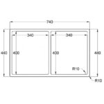 CARESSI CA3434R10 spoelbak