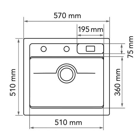 STALA Combo Granite spoelbak