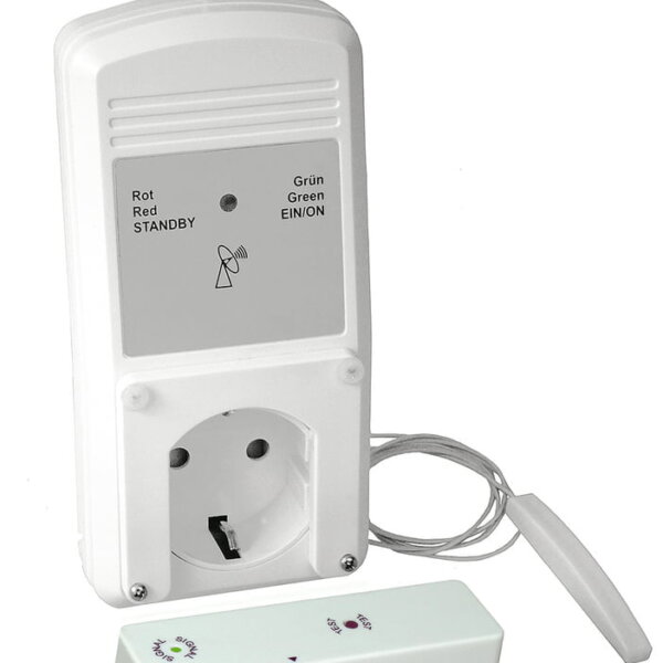 Raamcontactschakelaar radiosysteem, Raamcontactschakelaar., wit, met externe antenne