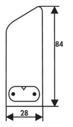 Giro, Onderbouw-/nislamp., zilverkleurig, L 575 mm, 13 W