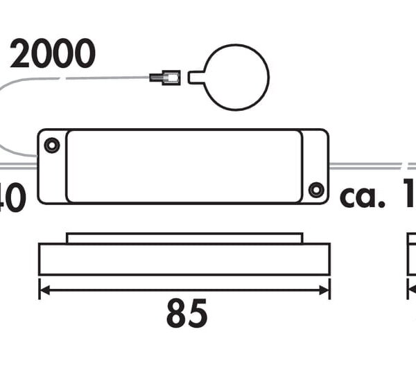 LED Touch schakelaar en dimmer., wit