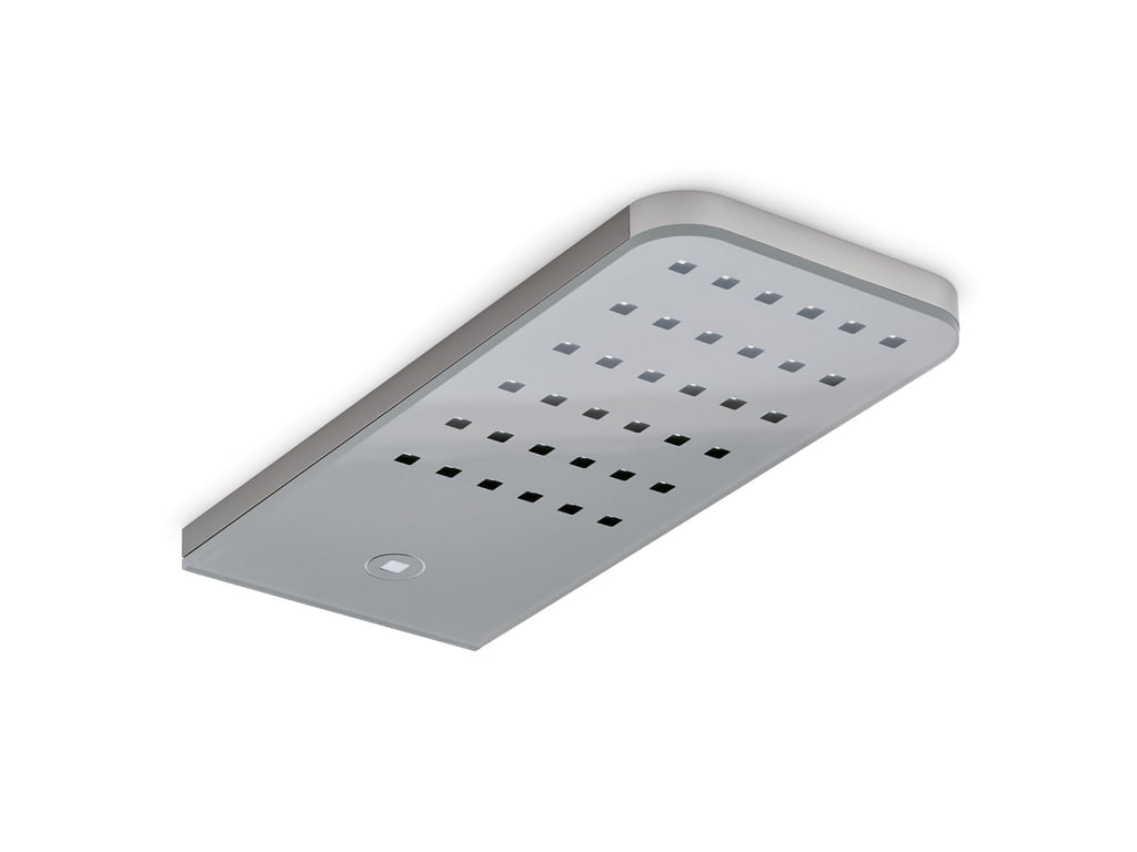 FlipÂ® LED, Onderbouw-/nislamp, Afzonderlijke lamp zonder schakelaar, roestvrij staalkleurig