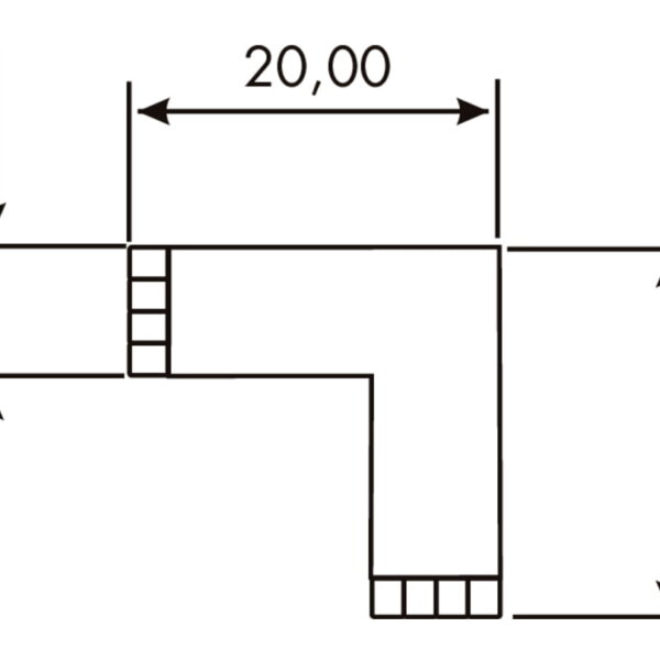 Fascia Flex hoek RGB., wit