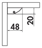 Derby kleurwissel LED met schakelaar, Onderbouw-/nislamp., L 850 mm, 48 LED, 11,52 W