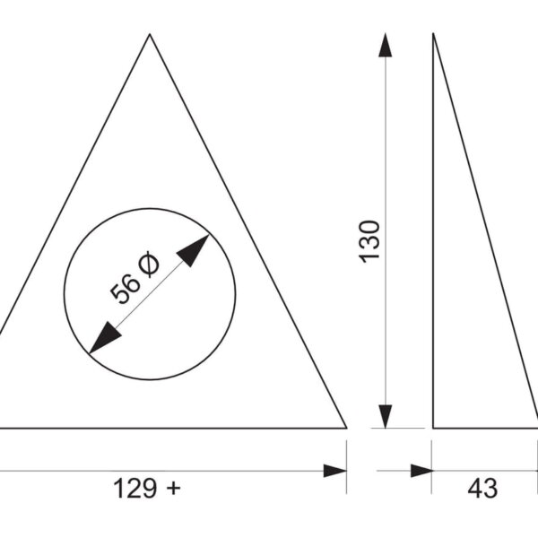 Razzo 1 LED, Onderbouw-/nislamp., Set-5