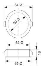 Riflett 1 LED, Inbouwspot., set-3, 4000 K neutraal wit