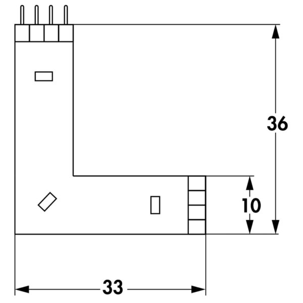 Fakto LED Flex hoek neutraal wit., wit
